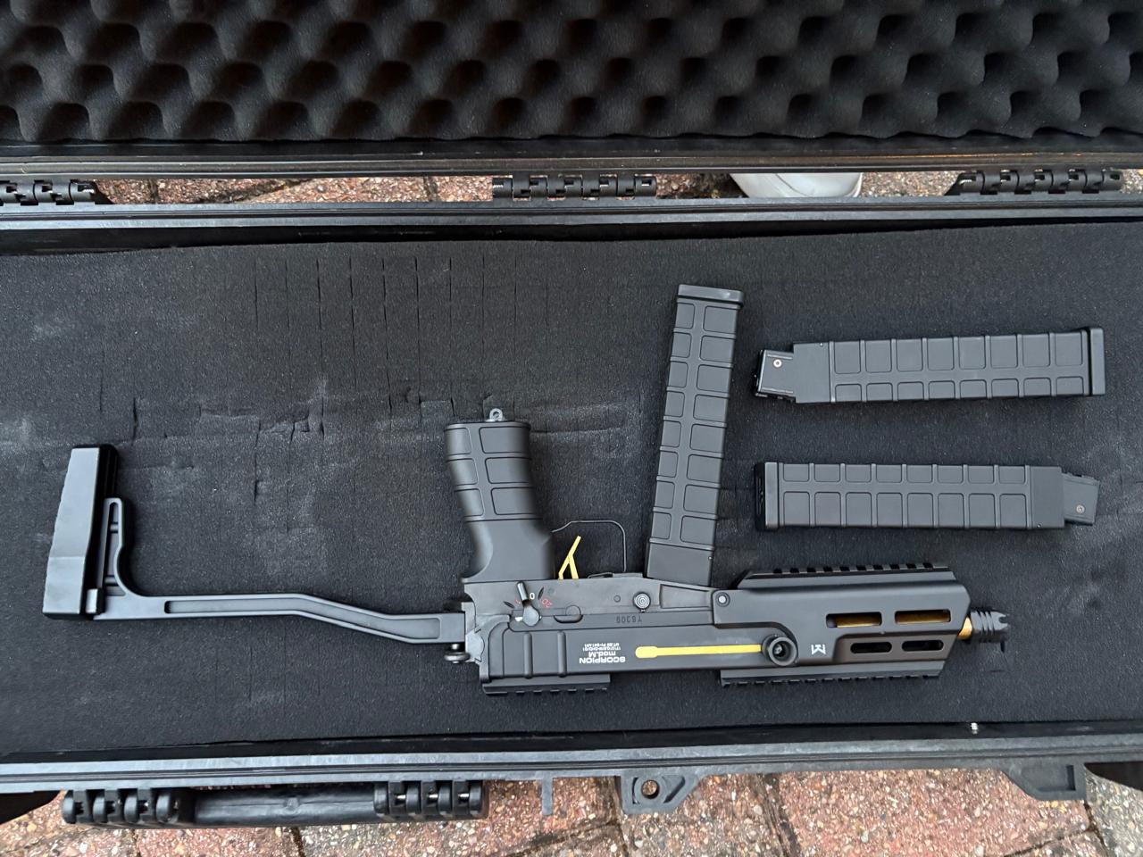 Pre-Loved / Tokyo Marui Scorpion Mod M Gold Edition / Mod D Electric PDW