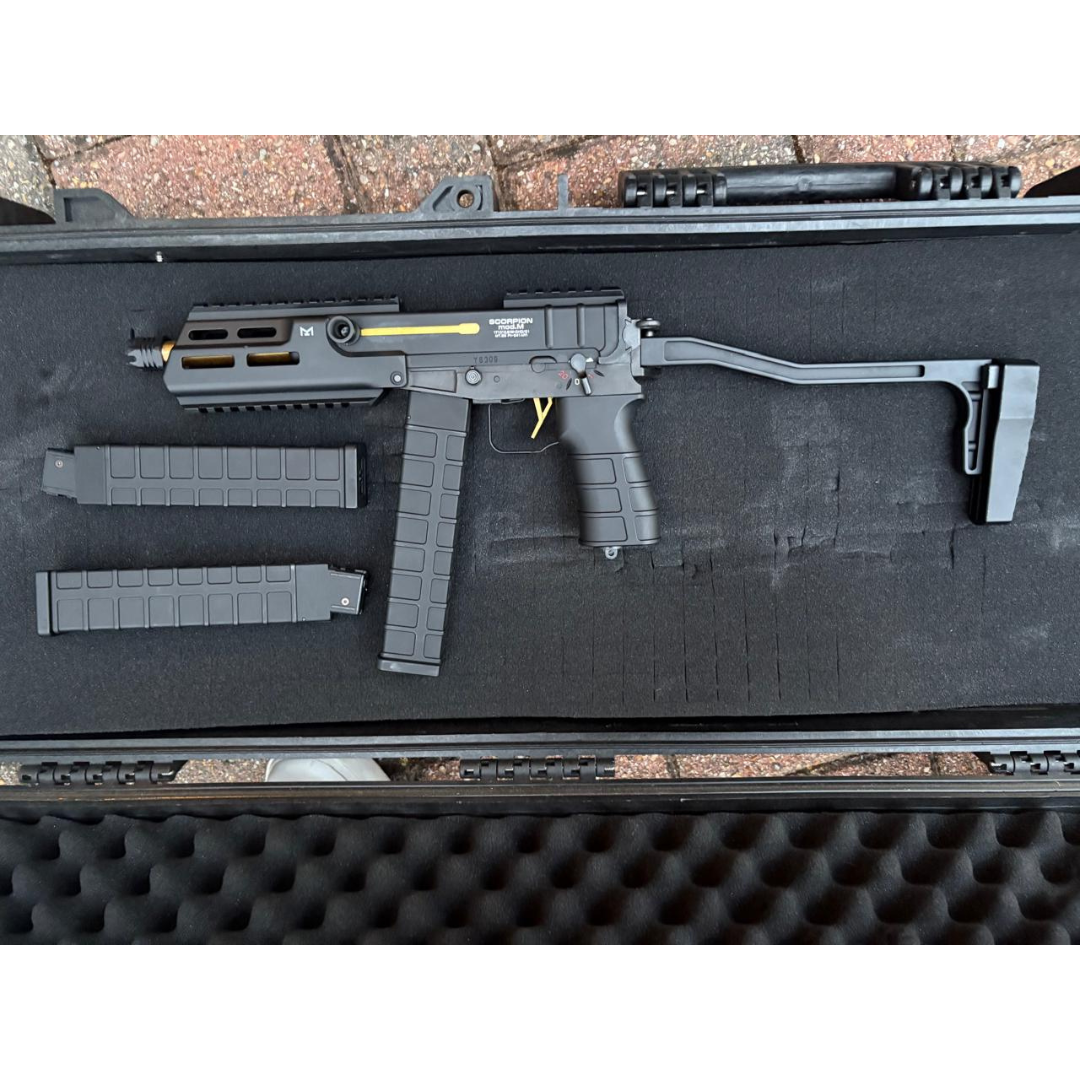 Pre-Loved / Tokyo Marui Scorpion Mod M Gold Edition / Mod D Electric PDW