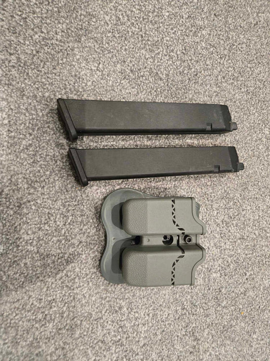 Pre-Loved / 2 Extended Pistol Mags (with Dual Mag Holder)