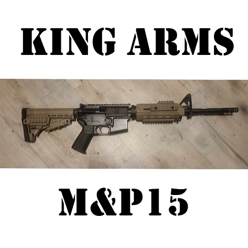 King Arms Aluminum Frame S&W M&P15 MOE Rifle AEG Ver 2 - AirsoftTactical